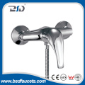 Single lever brass chrome finish cheap price shower faucet wall mounted cold hot water tap